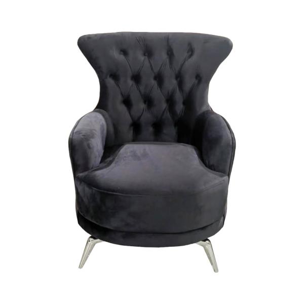 Multifunctional Modern Single Seater Chair Velvet Sofa Breathable