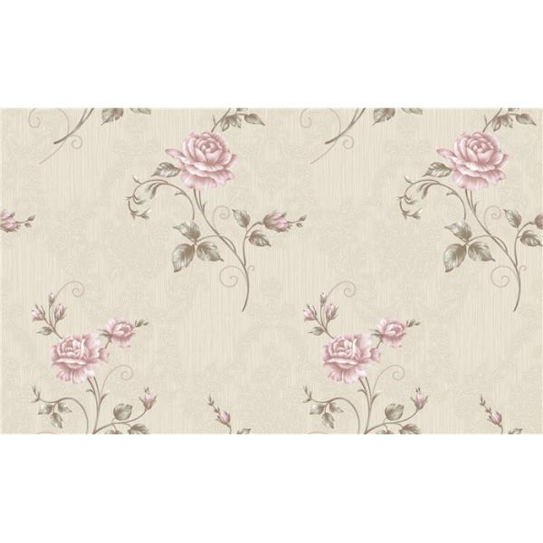 Textured Flower Decorative Wall Coverings For Bedchamber / Sitting Room