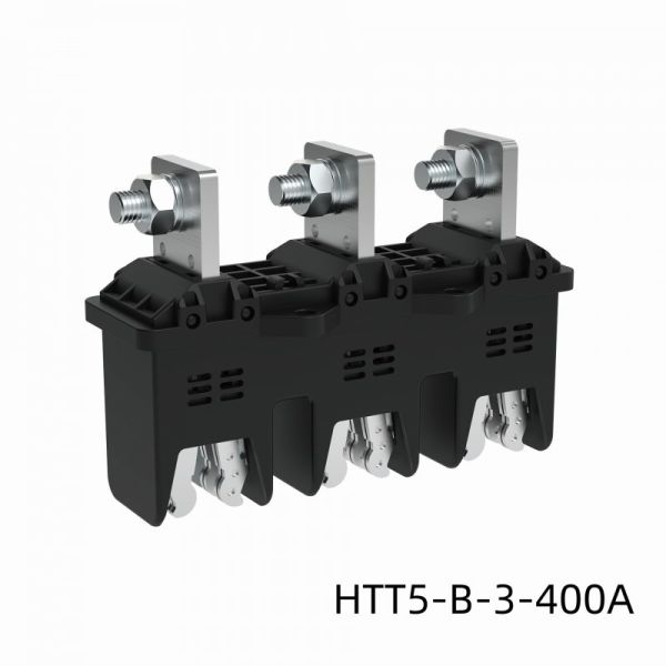MOLDVOLT 690V 125A-630A Three-pole Primary Moving Plug-in Copper Black Main Circuit ABS Plastic Connectors Accessories for Low Voltage Switchgear Cabinet