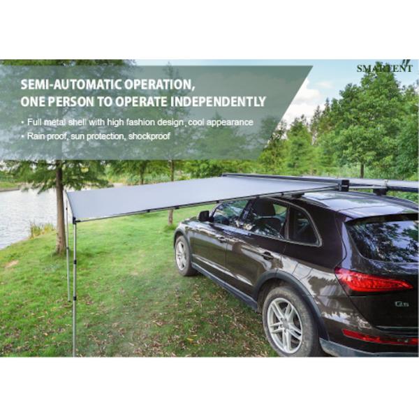 Современная наружная крыша верхняя палатка 2,5 * 2,5 М 3D рельефный винил полуавтоматический боковой тент автомобиля