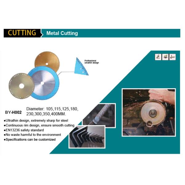 Vacuum Brazed Saw Brazed Diamond Blade Cement Cutting Blade 105MM To 400mm