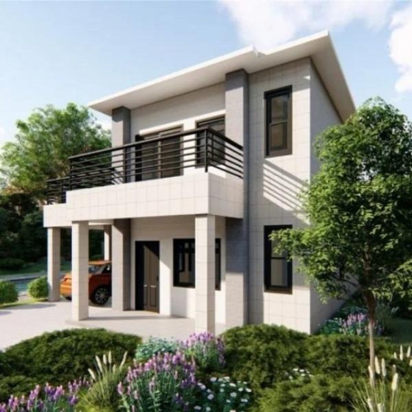 PVC сползая здания светлого панельного дома стальной структуры живя