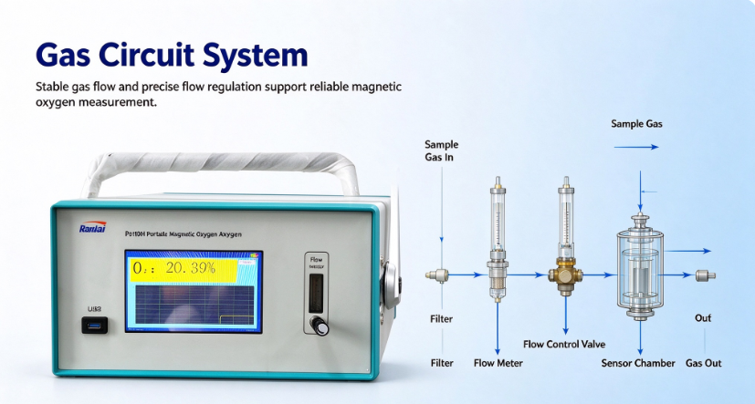 Precision Cordless Portable Oxygen Analyzer For High Purity Oxygen Test