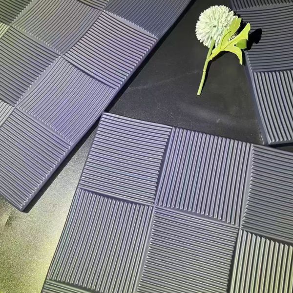 Ultra Matte Vacuum Press PVC Foil 3D Geometric Decorative Foil 1260mm–1400mm Width