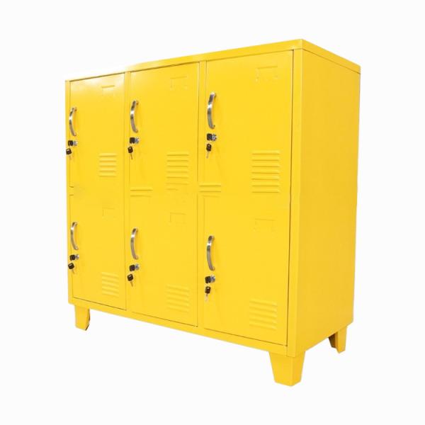 Mini Small 6 Door Safety Steel Storage Locker With Lock Office Use
