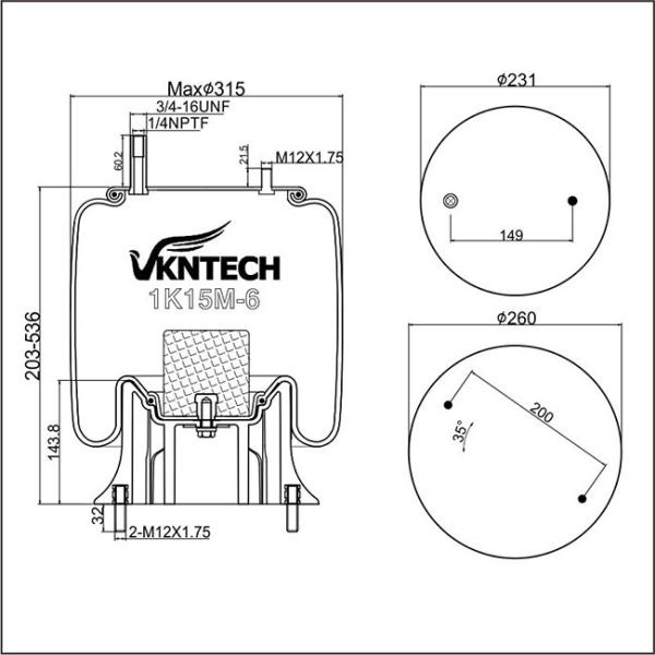 Варочные мешки подвеса амортизатора удара 1R12-473 воздуха MK316885 МИЦУБИСИ Goodyear