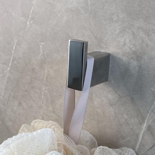 Durable Coat And Hat Hook Home Wall Mounted Silver Robe Hook Stainless Steel