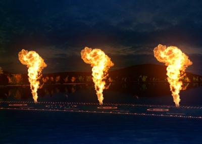 Water Surface Fire Water Feature / Musical Dancing Fountain DMX Light Type
