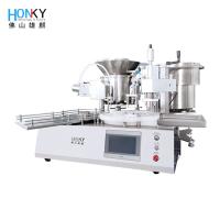Máquina automática de enchimento de óleo essencial líquido de 5 ml com bomba de enchimento de pistão cerâmico para enchimento de frasco de óleo