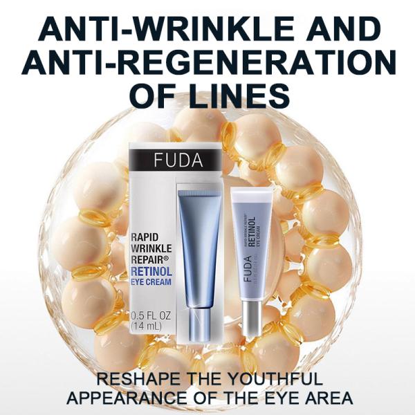 Regeneración Ácido ascórbico Retinol Crema para ojos intensa para ojeras Blanqueamiento antienvejecimiento