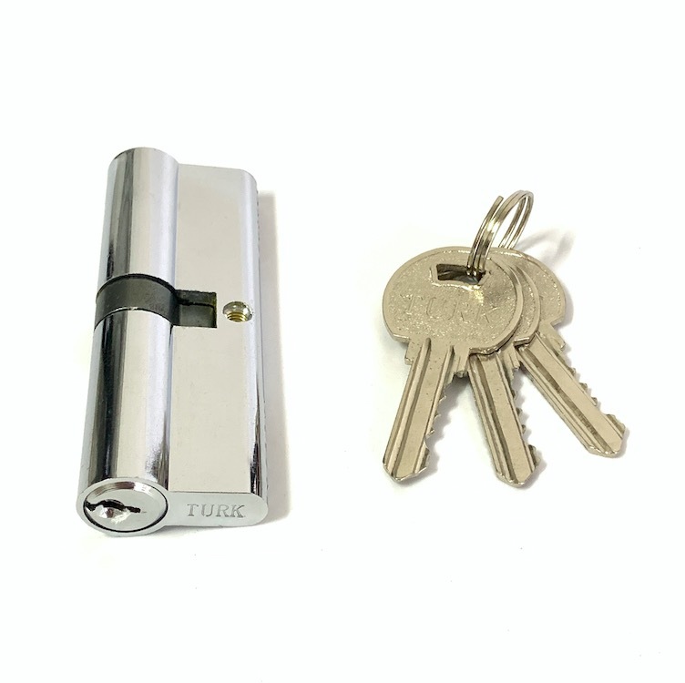Custom Size Zinc Cylinder Lock 90mm Euro Lock With Brass Or Iorn Key