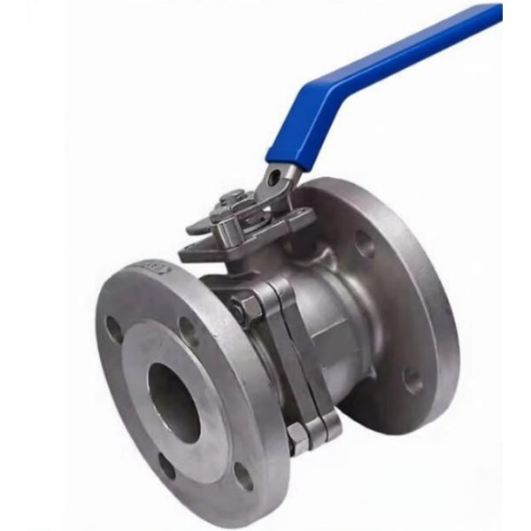2PC Manual Floating Ball Valve Reducer Bore WCB Stainless Steel Flange Thread