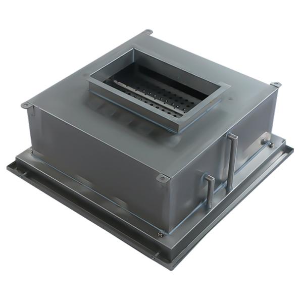 584×584×480mm Zero-Leakage IP55-Rated Liquid Trough HEPA Vent for Semiconductor Cleanroom Air Supply
