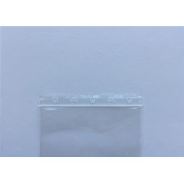 Reusable Dental Dedicated Clear Ziplock Packaging Bags With Eco - Mark