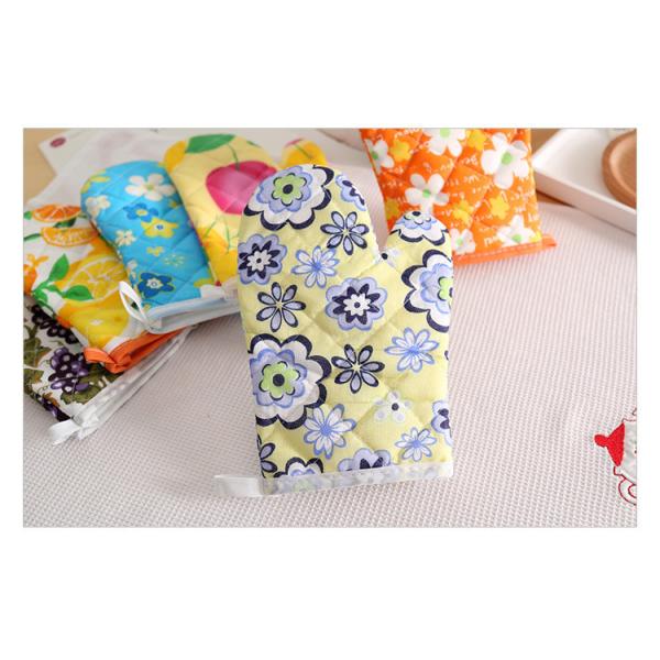 Manufacturer Custom digital printed cooking kitchen microwave cotton oven glove