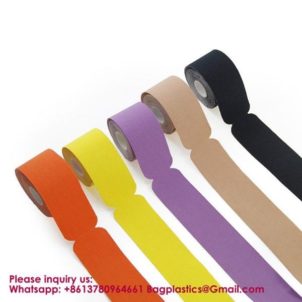 Cotton Precut Kinesiology Tape Waterproof Sports Strapping Tape For Physical Therapy Athlete Breathable Adhesive Physical Therapy Elastic Sport Athlete Training Kinesiology Tapes