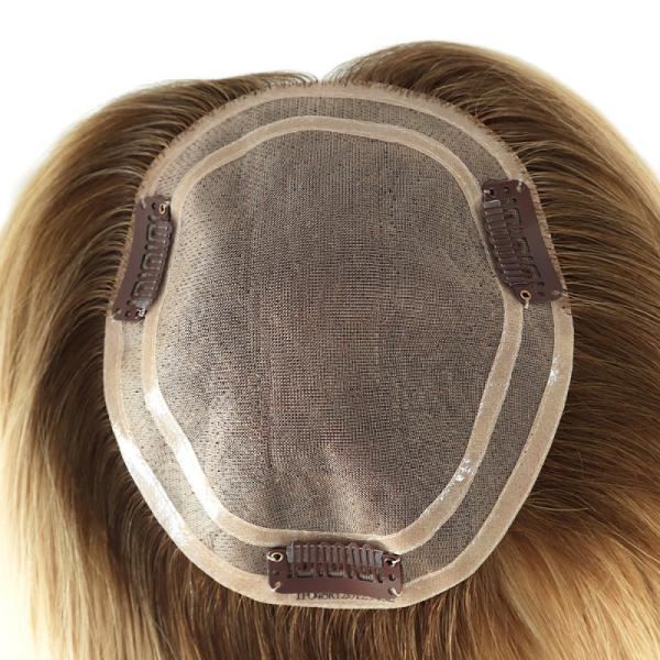 Wholesale Top Quality Fine Mono Base Pure Human Hair Toupee For Women Hair Loss Treatment Topper lace topper for women