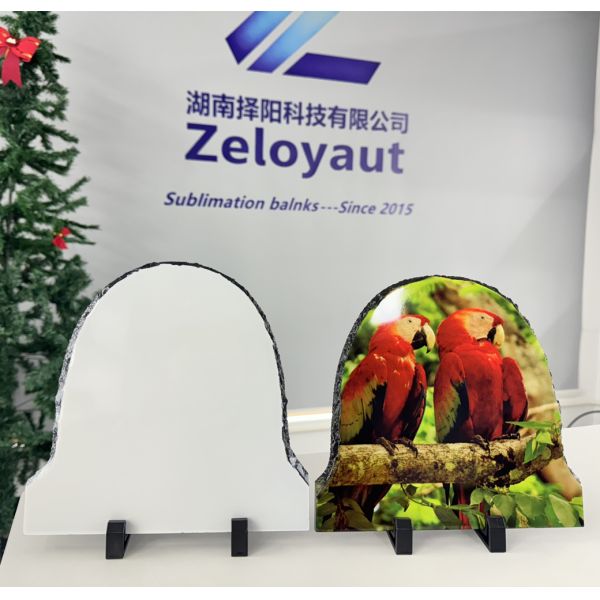 In Stock, Semicircle 15x15cm Sublimation Rock Slate Custom Printing and Personalized Gifts, Glossy&Matte Finish Available