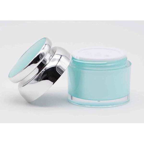 Свет - круг заботы сини и кожи опарника 50g сияющего серебряного цилиндра цвета пластиковый