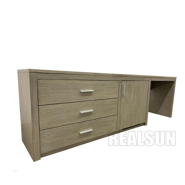 King Room Unit Hotel Room Wardrobe With Three Drawer 30 Inch Wide Dresser