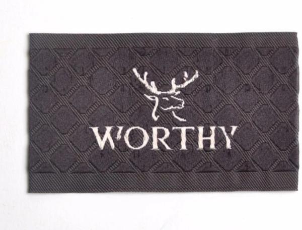 Iron On Woven Apparel Labels Adhesive For T - Shirt Neck Ultrasonic Cut
