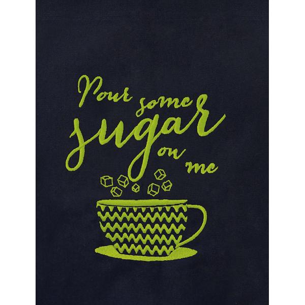 Embroidered 100% Cotton Professional Apron for Men & Women with Adjustable Neck & Centre Pockets Perfect for Cooking