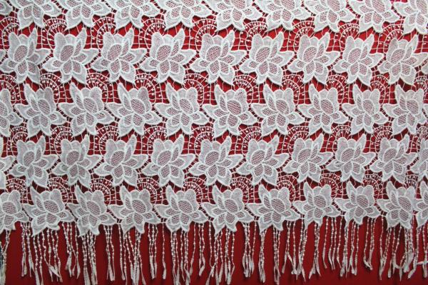 Garment Accessories Chemical Lace Fabric  Water Soluble Embroidery  lace fabric  in Different  Color