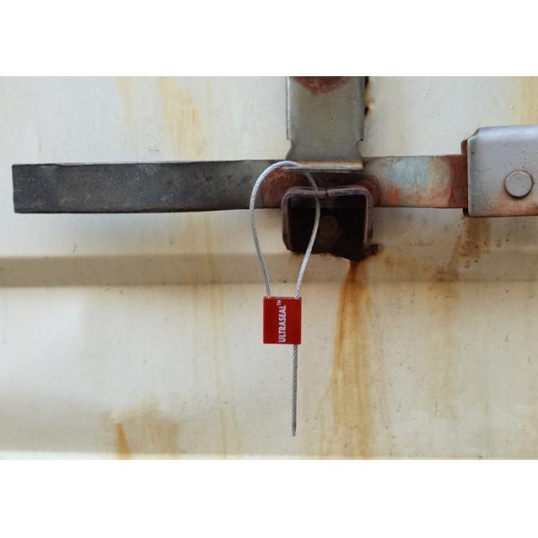 US-CC251 Aluminium Cable Security Seals Pull Tight Locking Mechanism For Containers