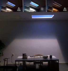 Painel de luz solar artificial 220VAC imitação de material de liga de alumínio