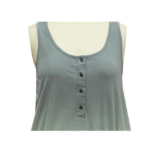 Grey Cotton Ladies Summer Playsuits , Sleeveless Women'S Wide Leg Jumpsuit