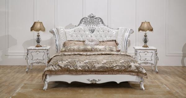 Oak Luxury European Bedroom Furniture Antique King Bedroom Set Super King Size Bed