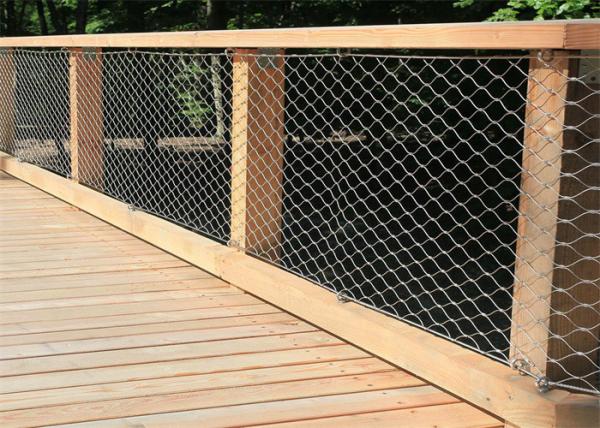 304 316 Stainless Steel Woven Wire Mesh Anti Falling Customized 60x60mm