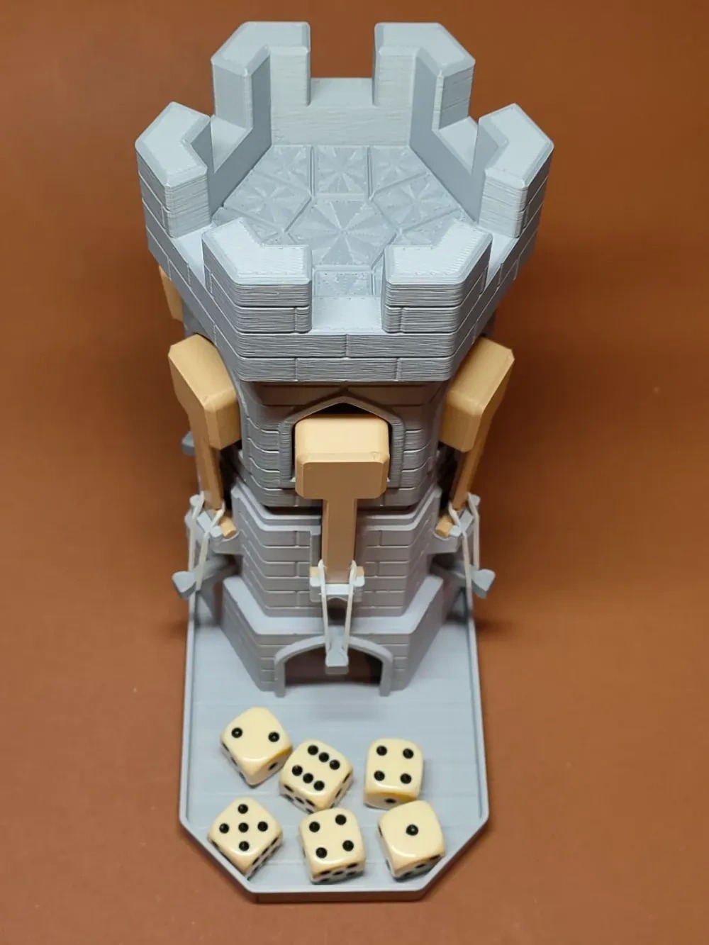 Compact and Lightweight Dice Tower with Custom Colors and 21 x 9.5 x 20 Inches Dimensions for Fair Dice Rolls