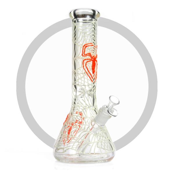 Luminuos Spider Art Glass Bongs Heady Borosilicate Glass Hookah Pipe