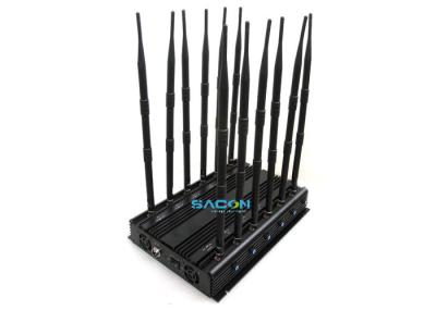 30w Powerful Wireless Prison Cell Phone Jammers 12 Antennas Block 315Mhz 433Mhz