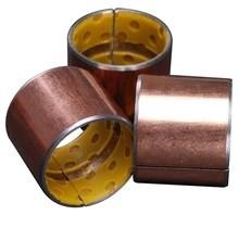 Rolled Bronze Yellow Pom Flanged Sleeve Bushing Boundary - Lubricating