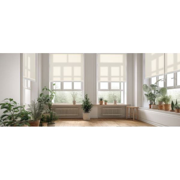 5% Openness Flame Retardant UV Blocking Roller Shades Solar Fabric Window Blinds