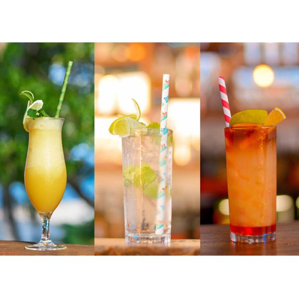 Bebida rayada 6m m Dia Earth Friendly Paper Straws