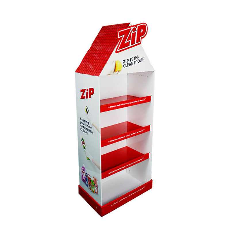 Eco-friendly Custom Logo Outdoor Advertising Rack for Toy Cardboard Standee Promotion