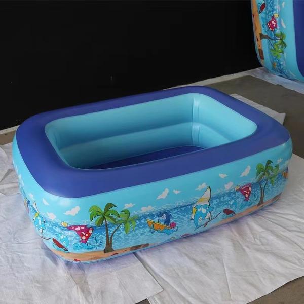 Inflatable 3 Rings Kids Large Plastic Baby kids Play Swimming Pool