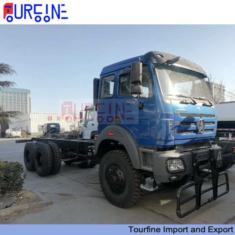 BEIBEN NG80 6X6 Heavy Duty Cargo Truck Chassis 30-40 Ton With 420HP Diesel Engine