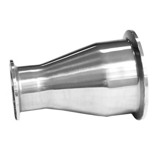2 Tube OD to 1-1/2 Tube OD Tri-Clamp Sanitary Fitting Reducer in SS 304 316 Material