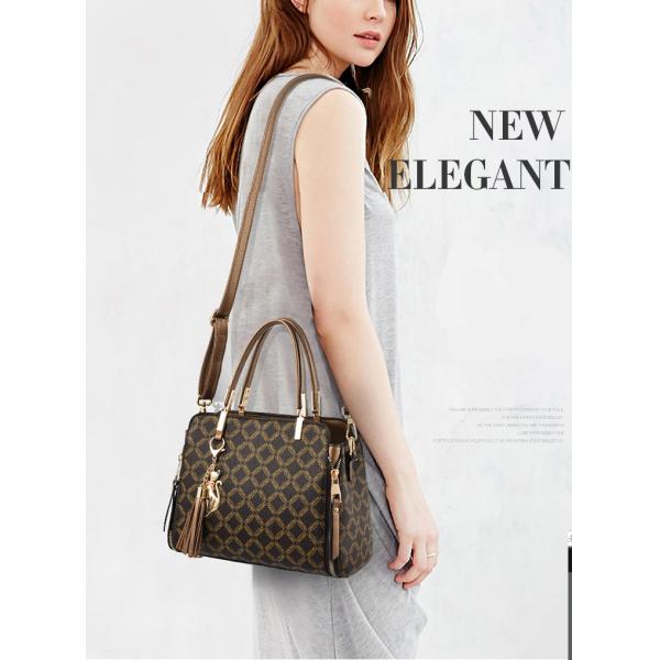 Stylish new 2019 mom bag single shoulder middle-aged lady versatile cross-body bag PU leather large capacity handbags