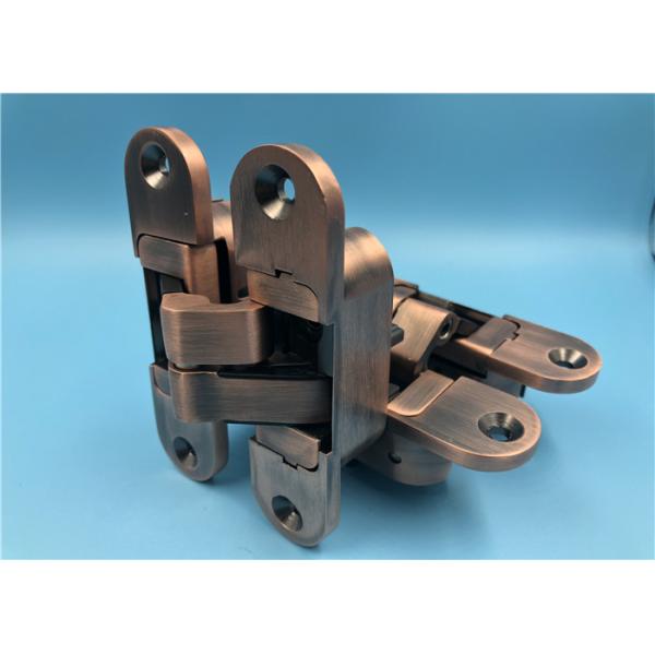 Left Open Zinc Alloy Adjustable 3D Concealed Hinges For Interior Wooden Door