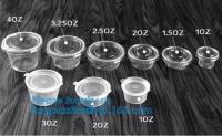 1oz 2oz 5oz 8oz 9oz court-circuitent la petite tasse en plastique jetable claire de sauce en verre, biodegradabl jetable d'Eco-freindly 55ml 2oz