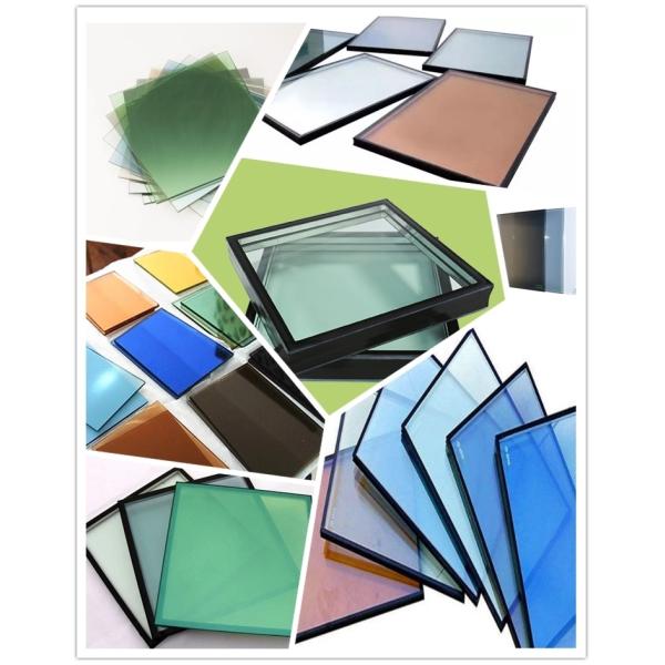 5mm прокладка воздуха изогнула изолированное закаленное стекло подкрашивали голубой Sealant загерметизированный