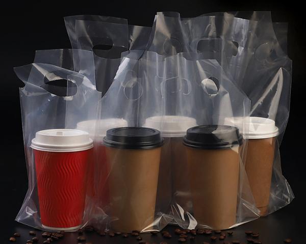 saco de empacotamento transparente dos PP do chá descartável do leite do café 50PCS/bundle