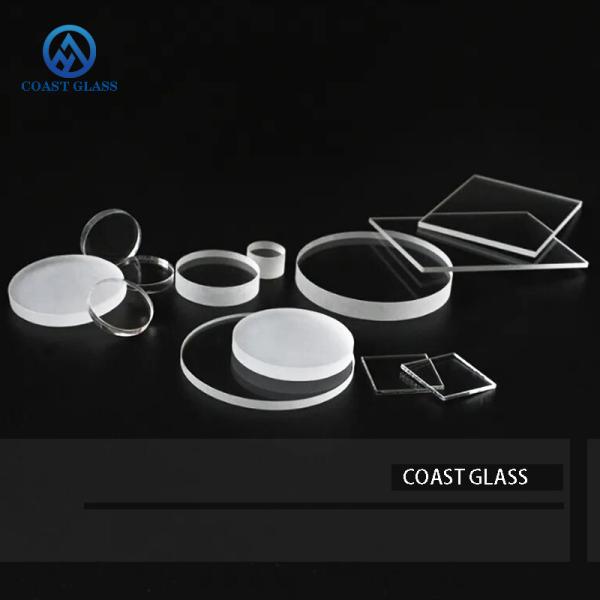 Top Front Protective Glass Milky White Quartz Glass Plate With Step For Smart Wrist Watch