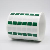12*23.5-9.5mm 1.5mil Cable lable Green Matte Translucent Water Resistant Vinyl Cable Label