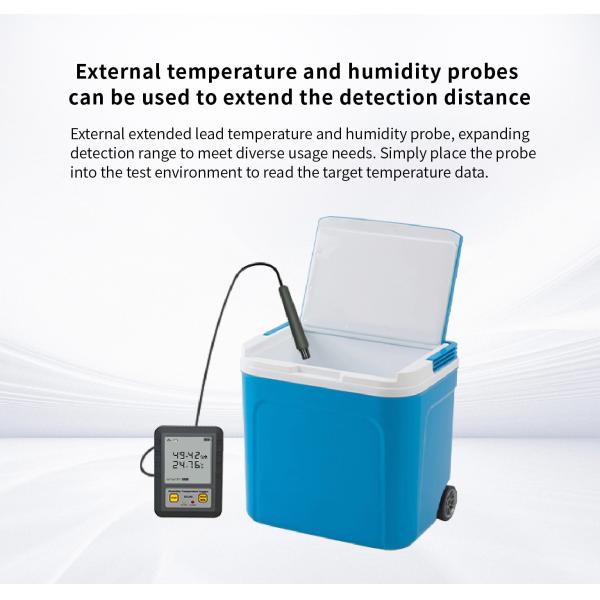Sampling Interval 0.1mins-24h Pharmaceutical Industry WIFI LCD Display Temperature and Humidity Data Logger